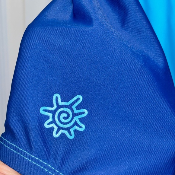 UV Skinz vibrant blue one-piece long sleeve swimsuit SZM - Picture 7 of 11